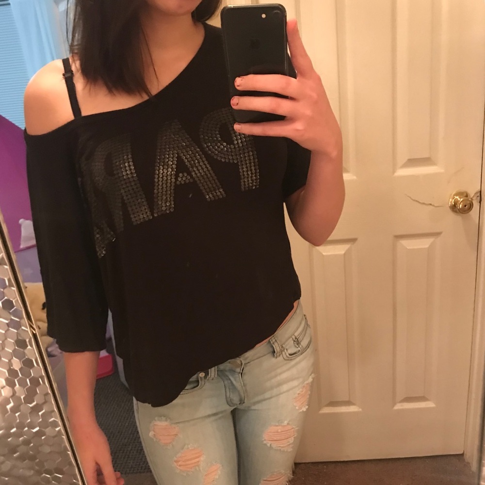 Black crop top